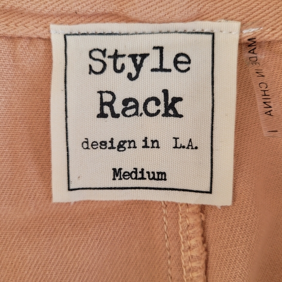 Pink denim overalls size medium - Picture 7 of 8